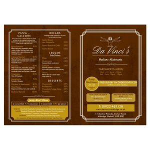 Weekday Special at Da Vinci's