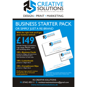 Business Starter pack plus free artwork at RS Creative Solutions 