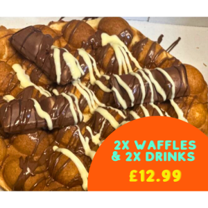 2x Waffle and 2x Drinks For £12.99 From Sweet Box 