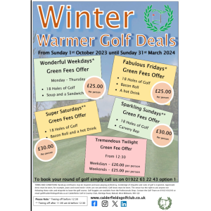 Winter Warmer Golf Deals