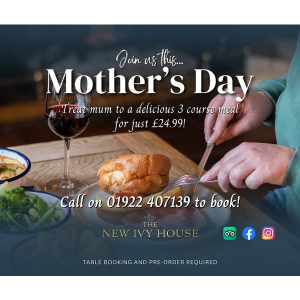 Mother's Day Menu at The New Ivy House