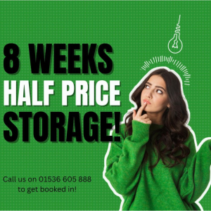 Our offer for September is 8 weeks half price storage.