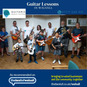 Guitar Lessons in Walsall - 3 slots available