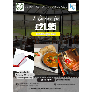 3 Courses for £21.95 at Calderfields Golf & Country Club