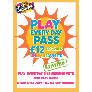 Unlimited Summer Fun Pass at Little Hooligans Walsall