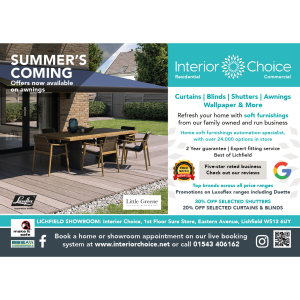September Special Offer at Interior Choice Lichfield – Awnings Now on Promotion