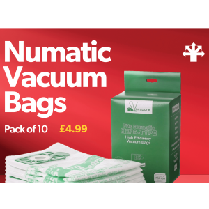 Numatic Vacuum Bags on Offer