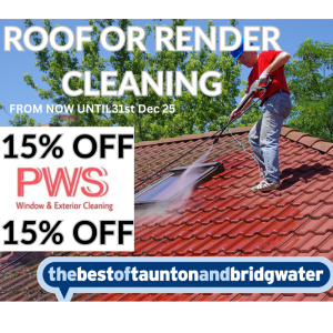 15% off Roof or Render Cleaning