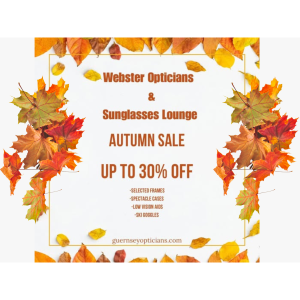 Webster Opticians & Sunglasses Lounge Autumn SALE!