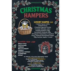 Locally Sourced Christmas Hampers – Fresh from The Veg Patch near Lichfield