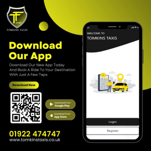 🚖 Download the Tomkins Taxis App for Easy Taxi Bookings! 📲