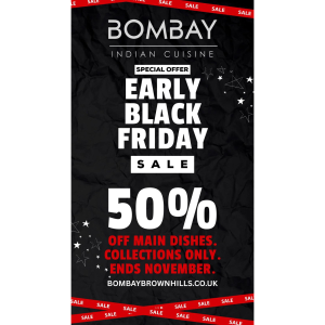Black Friday Sale 50% off main dishes collection only!