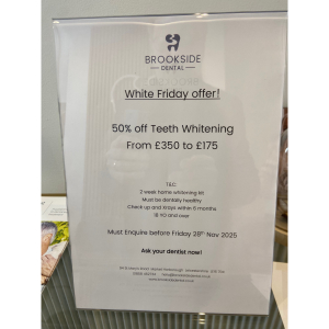 'White Friday Offer' at BROOKSIDE DENTAL