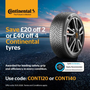 ONLINE Continental Tyres Offer from Northants Mobile Tyres, Corby