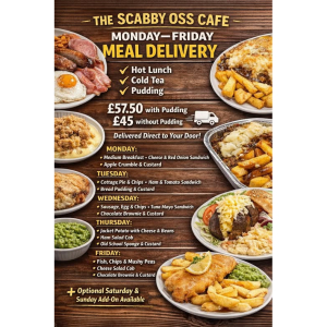 The Scabby Oss Cafe’s Monday–Friday Meal Delivery