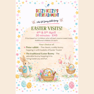 Easter Home Visits from Dizzy Kizzy’s Entertainment