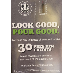 Look Good, Pour Good Offer from Duncan Murray Wines