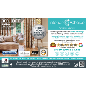 Get your home Christmas ready with Interior Choice in Lichfield