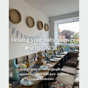 🍼✨ Planning a baby shower? Celebrate your little bundle of joy in style at BRUNCH. 💕👶