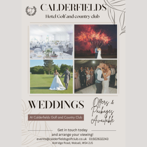 Weddings at Calderfields Golf & Country Club💍✨