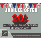 20% off all vertical blinds