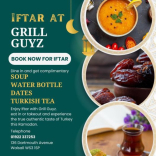 Break your fast with Grill Guyz this Ramadan with complimentary house special soup, and Turkish tea