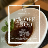 15% Off your food on selected dishes at The White Horse.