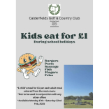 Kids eat for £1 this Half Term at Calderfields Golf & Country Club