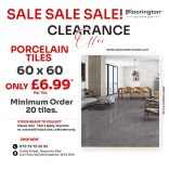 Clearance Sale on Porcelain Tiles at Floorington
