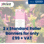 2x Roller Banners Just £99 + VAT