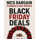 🌸 Black Friday Deals at NICS Bargain Flowers & Hire Service in Walsall