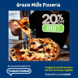 20% Off All Pizzas in Walsall This January at Grazie Mille