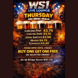 WS1 Live Lounge Thursday Drinks Deals