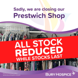 All Stock Reduced at Bury Hospice Prestwich