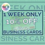 10% OFF Business Cards