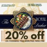 Week Night Offer at Royal Darbar 20% OFF 🔥