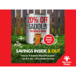 20% OFF the Sadolin range