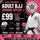 New Member Adult BJJ Joining Offer at Sakura Grappling