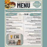 Early Bird Menu – 2 Courses for £15