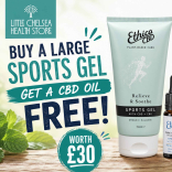 Buy Ethica CBD Sports Gel & Get £30 CBD Oil FREE