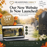 £100 OFF the first 25 orders placed through Headstones Direct's new website! 