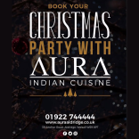 🎄✨ Planning a Christmas Party? Celebrate at Aura Indian Cuisine! ✨🎄
