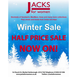 Up to 50% Sale NOW ON at JACKS for WOMEN