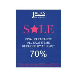 NOW 70% Off Sale Items at JACKS FOR WOMEN!