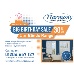 30% Off at Harmony Blinds Bolton