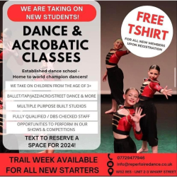 FREE trial week available at Repertoire Dance and Performing Arts