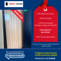 5 doors just £1045 fully fitted at Simply Doors