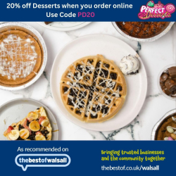 20% off Desserts when you order online at Perfect Desserts Walsall