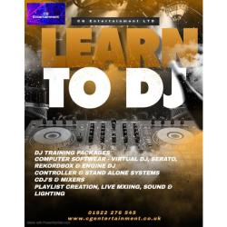 Learn how to DJ - 10% off Package Deal for DJ Training at CG Entertainment - ideal Christmas Gift!