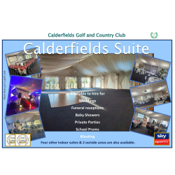Private Function Venue Hire at Calderfields Golf & Country Club, Walsall